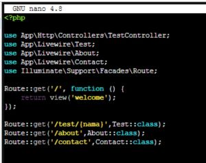 Menambah variabel nama di routing laravel 11.jpg